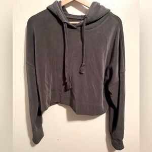 Altar'd State As Revival Charcol Gray Cropped Hoodie Size Small